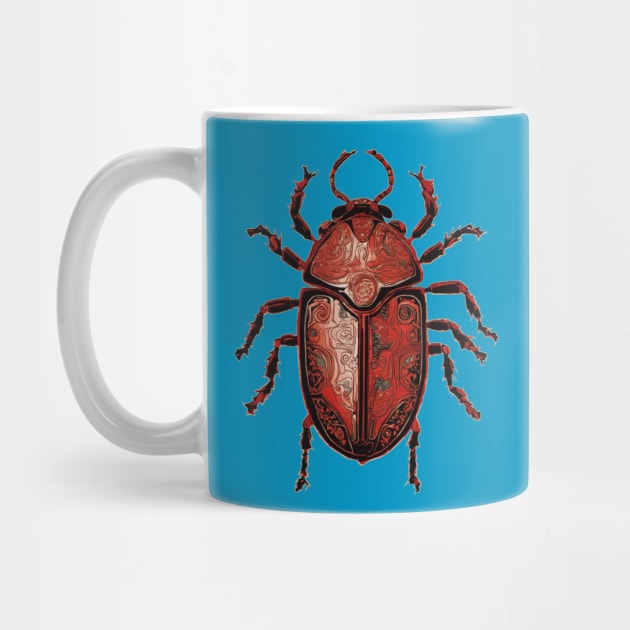 Red Scarab Beetle by Sundog Designs